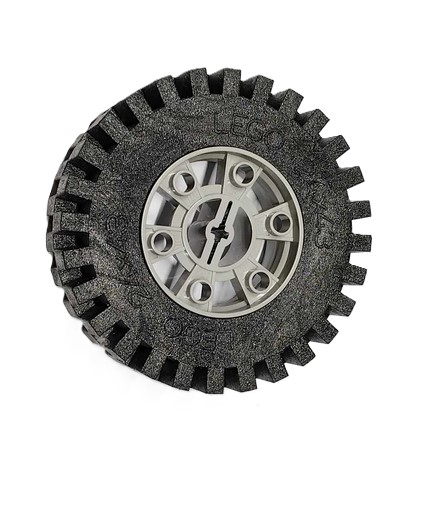K19 Lego Technic Koło (opona+felga) 24x43 3739 1komplet szary 1 435d195d89427e462e2db4513b6c84d4