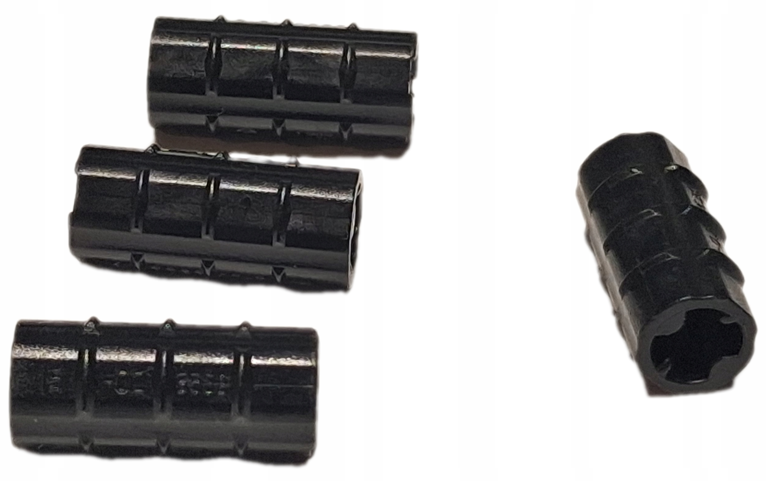 104z2. Lego łącznik tulejka 6538b 4 szt czarny 1 5a21d5a77f2fe99bb9c9c1becac777ce