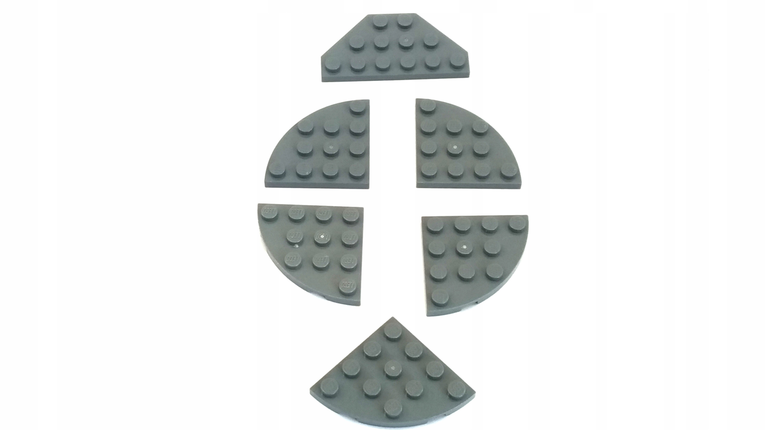 142i. LEGO płyta płyty szara ciemna new skosy 6szt 1 a727f3887ff9546486301dd052026259
