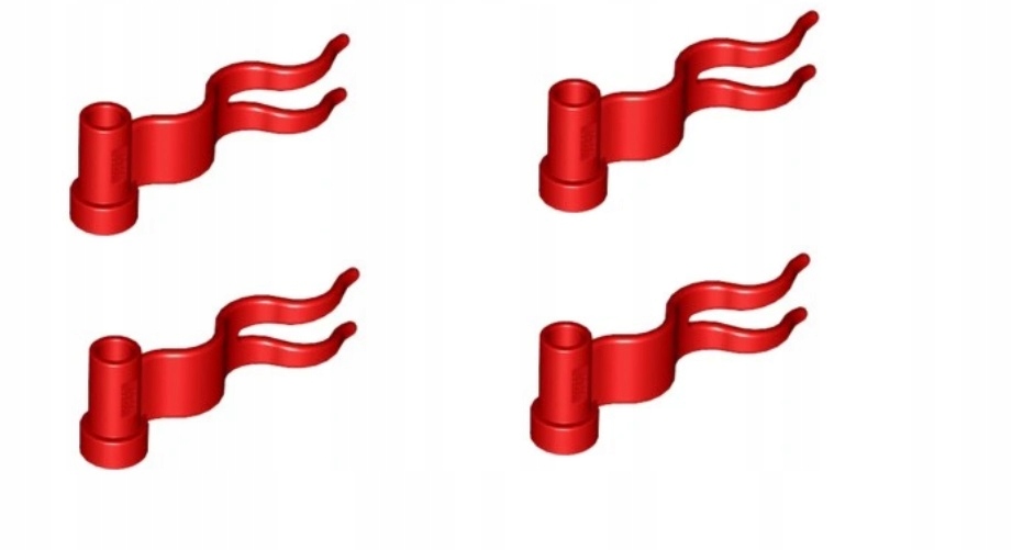 050A1. LEGO pirat rycerz falga 4495b 4495 FLAGA czerwona - 4 sztuki 1 d514abc1a07eec8195f3fb2b922b08fa