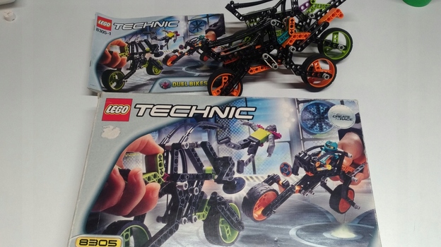 66Y1. Lego technic 8305 Duel Bikes brak figurek 4 2030b0528b2d96f04bc4cf3c8fd500cc
