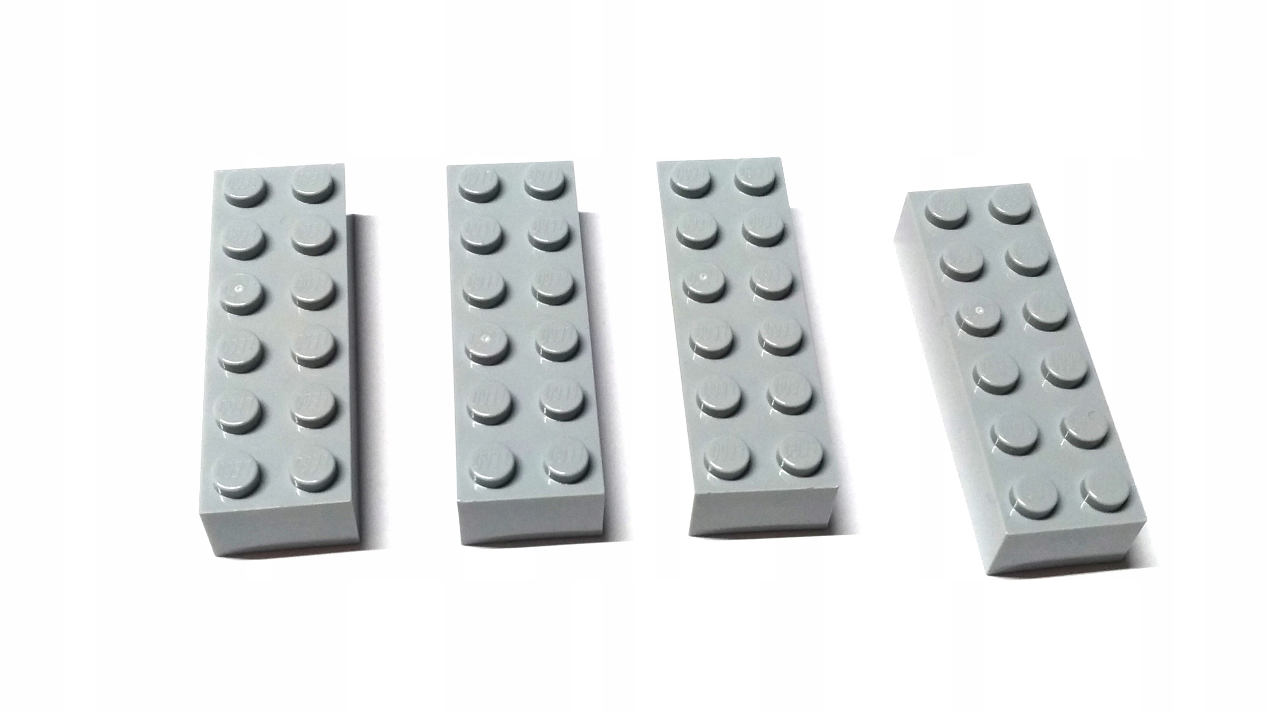 190a. Lego 2456 Klocek 2x6 jasny szary - 4szt nowy 1 6527daa2dbf795359ddca7def7e80ef6