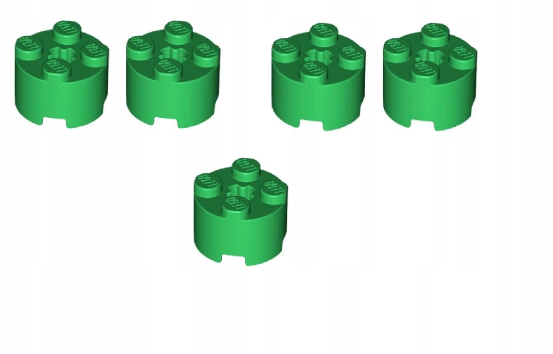 087h. Lego 2x2 Round 6143 -5 szt zielone 1 3b70d0a121712c1372fa148c4485d6cd