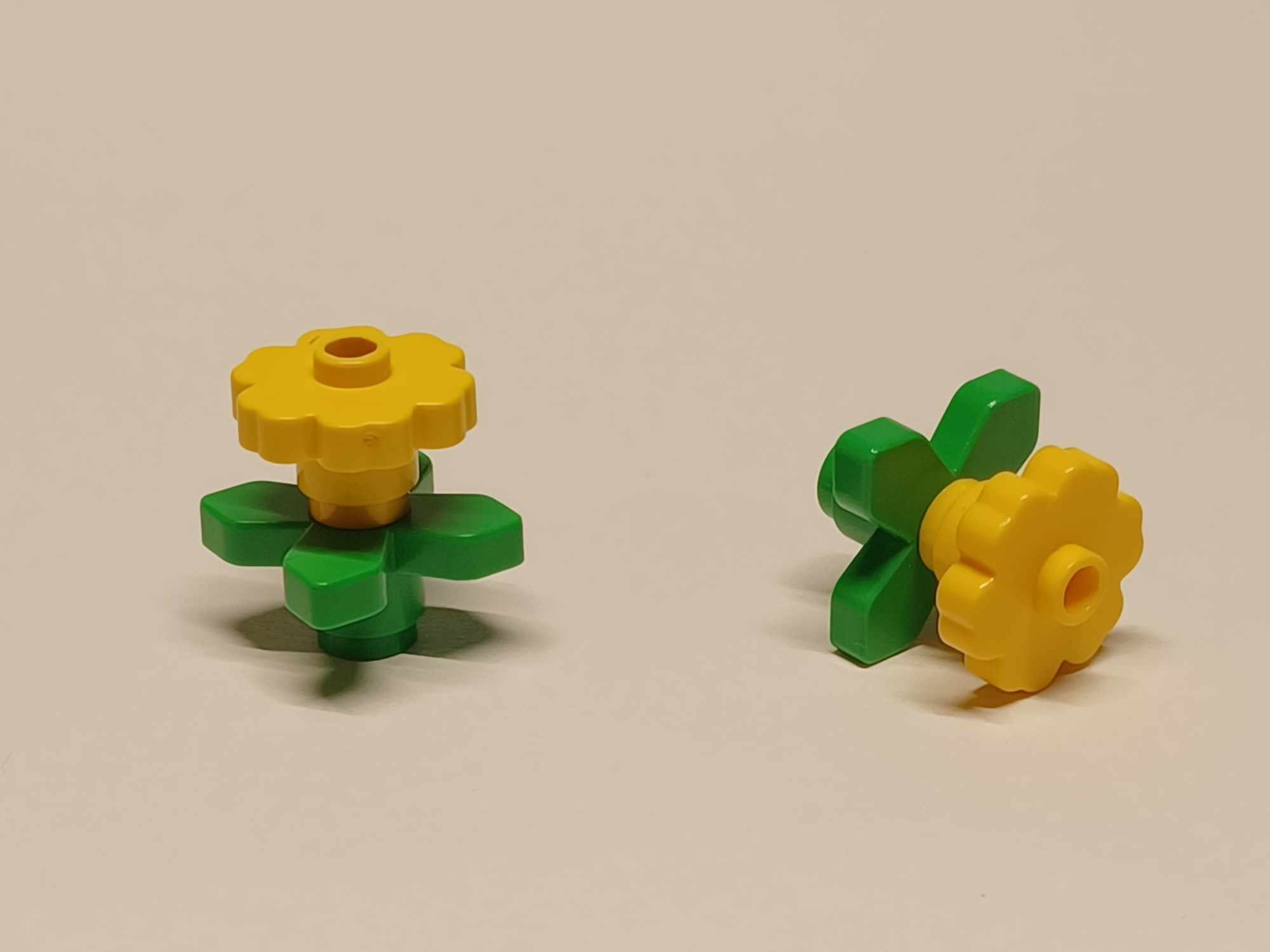 627D9. Lego kwiat roślina 4728 + liść 4727 - komplet żółty 2 5e9a392828ef73ccf414f81b1eb80513