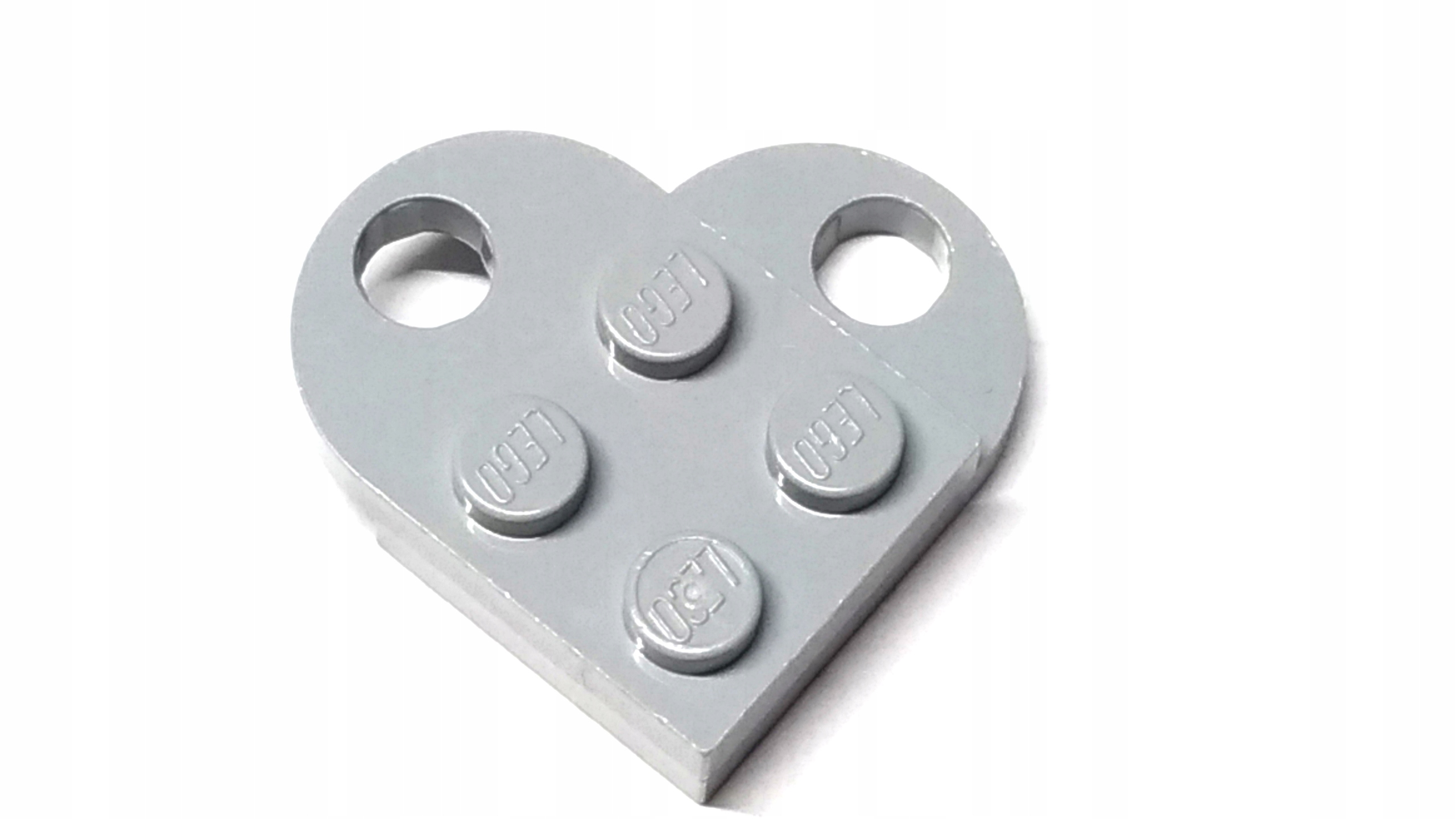 158f. Lego serce 3176 PŁYTKA 3X2 szary jasny 1 d7ef7605c81d34b61645e547556e116a
