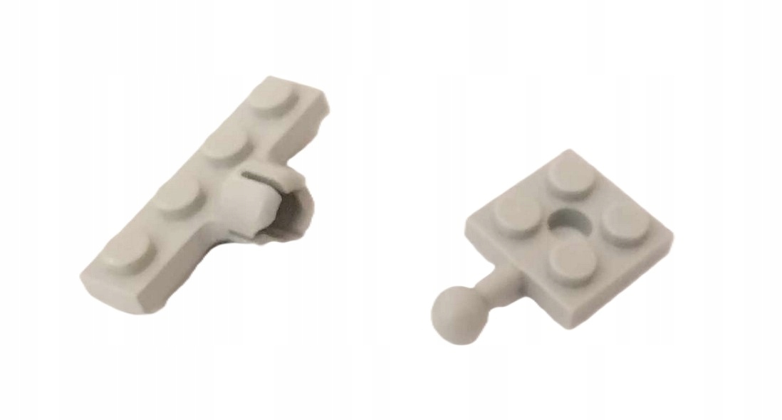 104b3. Lego zaczep kulowy 1x4 2x2 Płytka z zaczepem 3184 15456 szary jasny 1 3d0264a73cd9ebc705175b44c7ed2f32