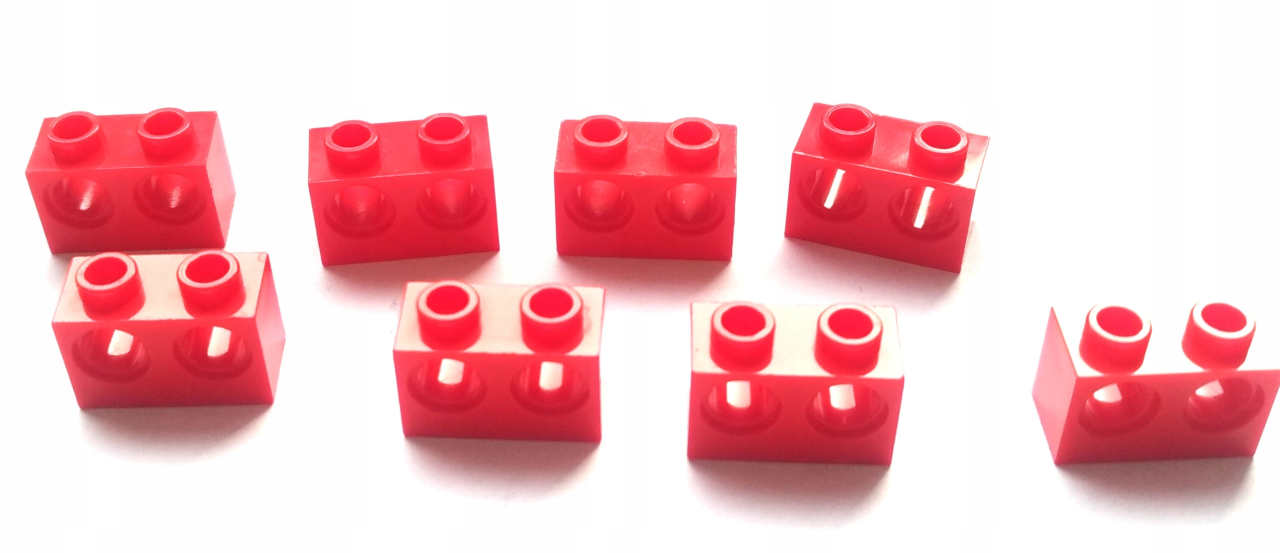 112e. Lego Belka 1x2 dziurki 32000 - 8 szt czerwon 1 4c4db62fc671029ce319362b9ae56f18