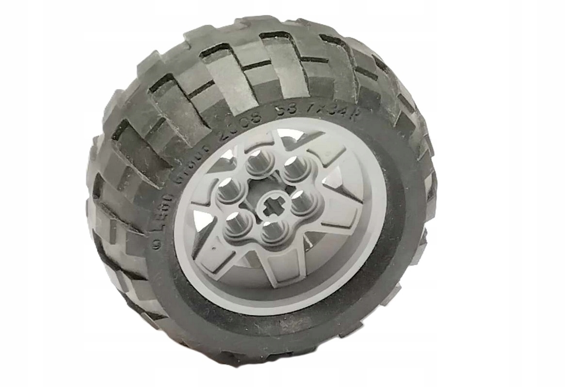 K9 Lego Technic Koło (opona+felga) 68.7x34R 56908 szary jasny 1komplet 1 ad7f8546664f0d4b46f93f3a8d941c84