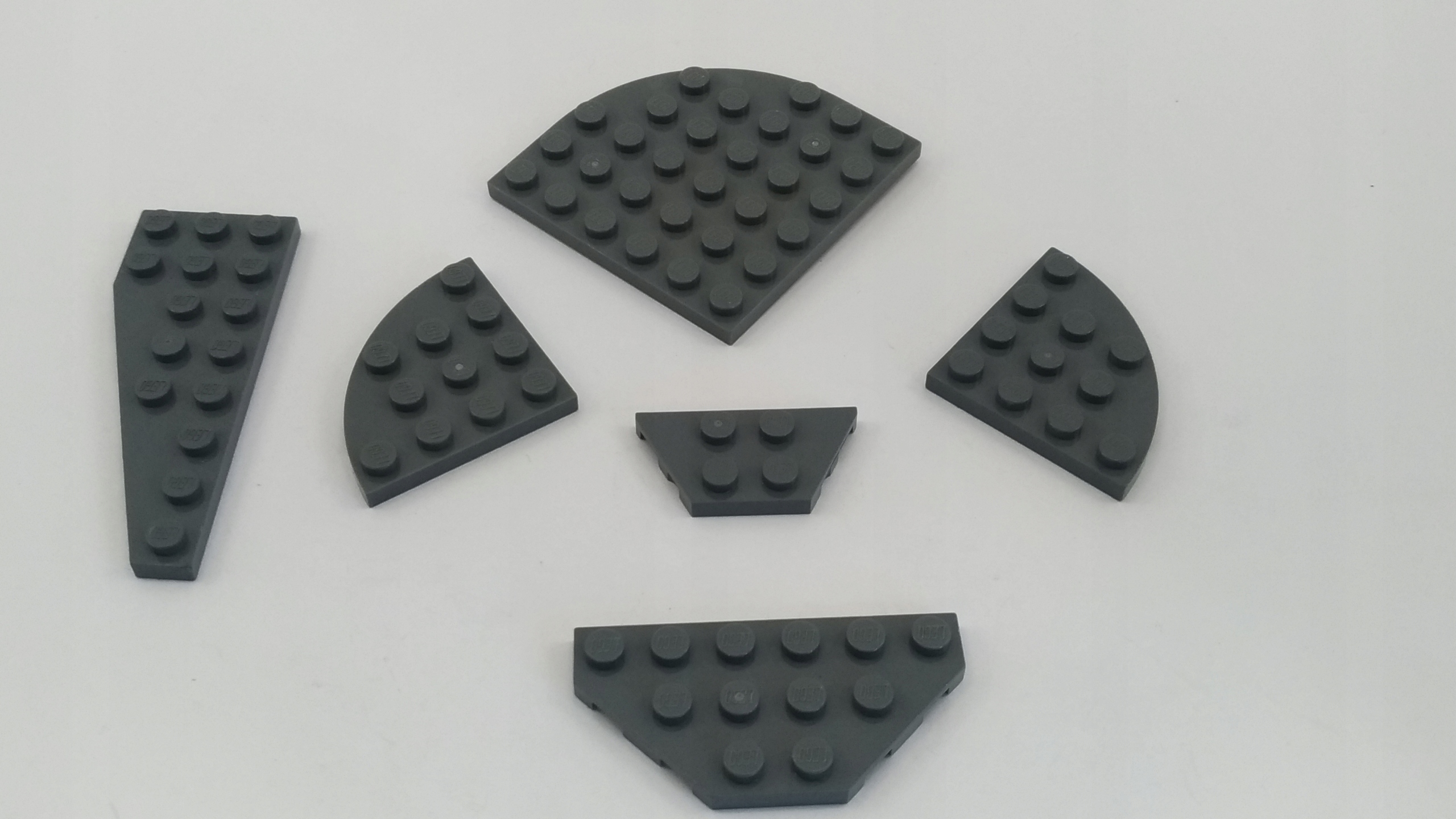 142j. LEGO płyta płyty szara ciemna new skosy 6szt 2 f5a572de62608bea950983716d43911b