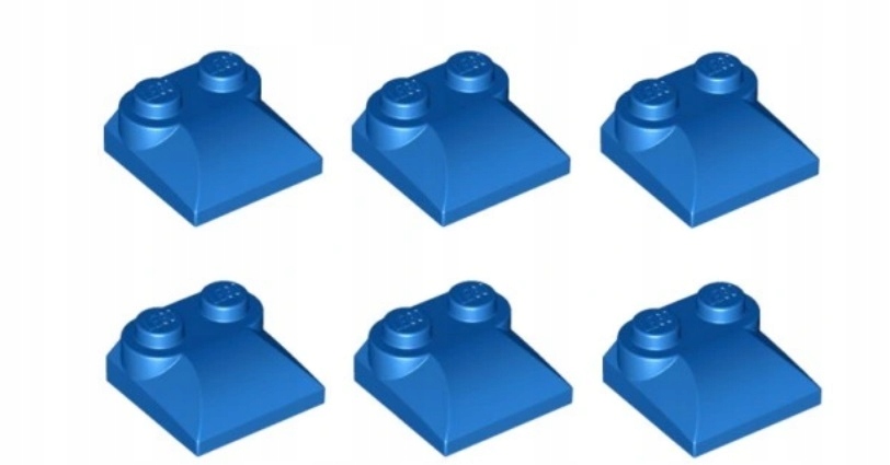 070A6. lego dachówka 47457 KLOCEK 2x2x2/3 niebieski 6 szt 1 3b6d9bc6a002bb8b8b57859eb5dfc767
