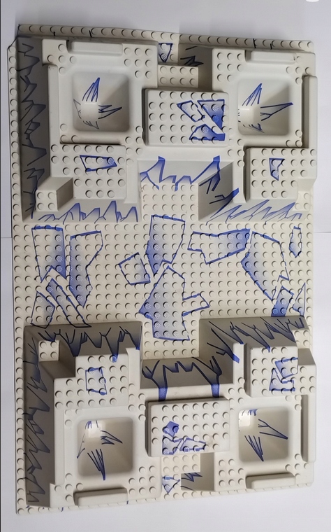 623a1 LEGO płyta konstrukcyjna 3D 30271px6 Biała lodowa skała USZKODZONA 1 01f6f419b8f0b9d33f9188112c419f73