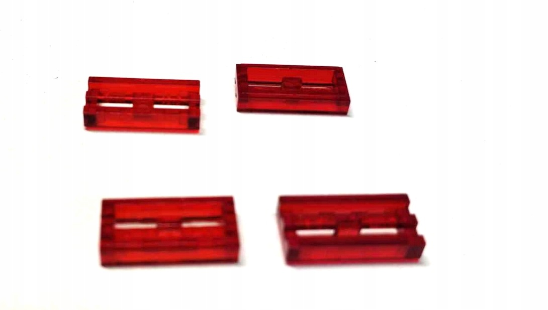 417x. Lego 2412 gril 1x2 czerwone trans 2412 - 4 szt 1 70aefc23e6302fe4bec2d0ca07397983