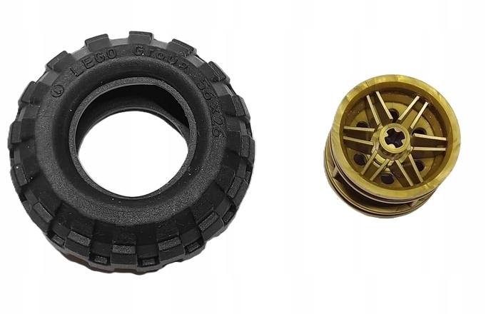 I5D Lego Technic Koło (opona + felga) 56x26 56145 złota 1 komplet 1 1498070349aadfa51393ea4db6afa929