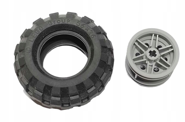 I5F Lego Technic Koło (opona + felga) 56x26 56145 szara 1 komplet 1 77969ddc7ed8bac5d1e2b07cabafac1b
