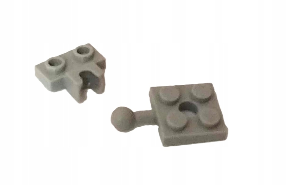 104b5. Lego zaczep kulowy 1x2 2x2 Płytka z zaczepem 15456 14704 szary jasny 1 a0f8f965335591af8800a1d0582f4add
