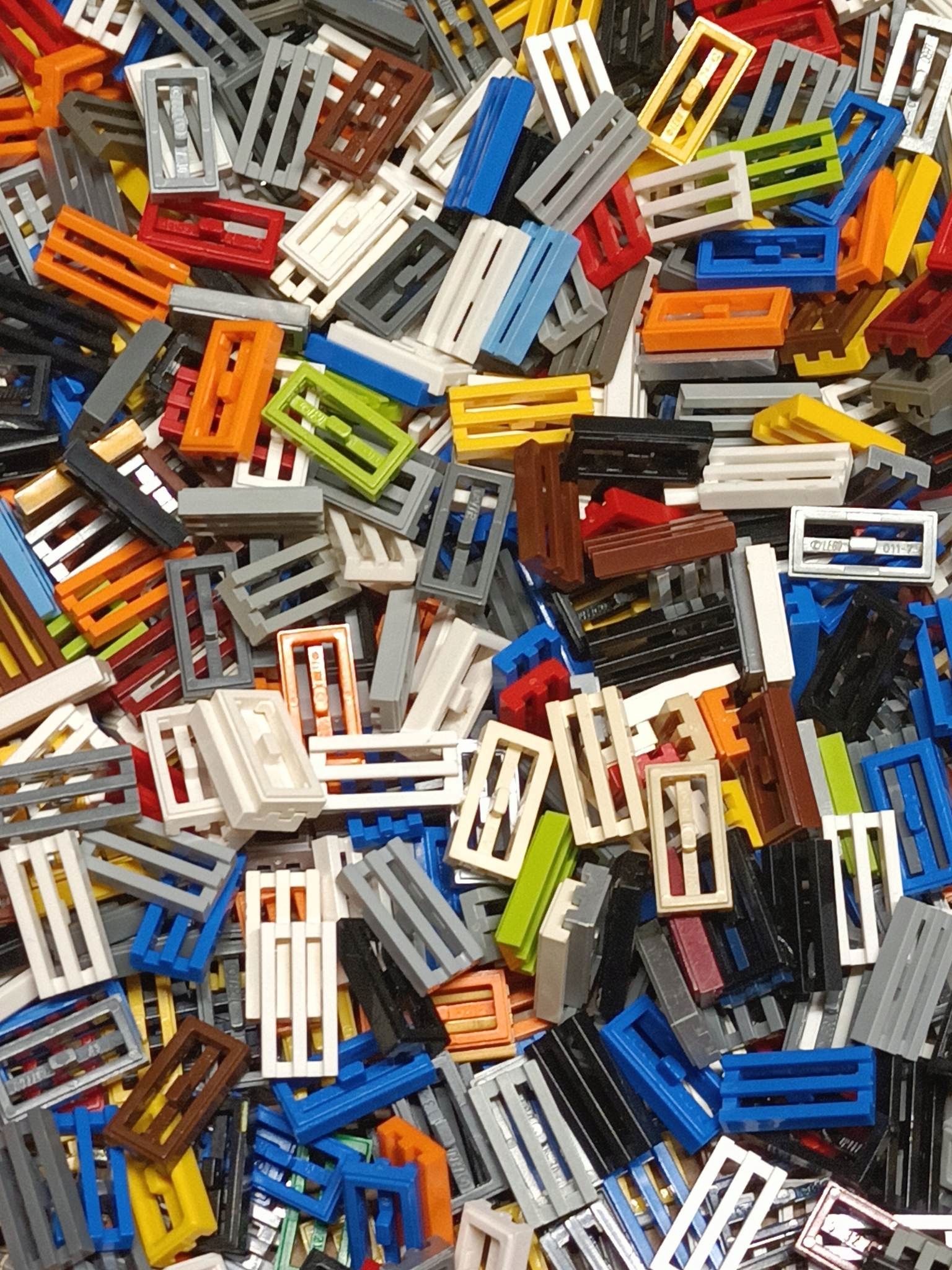 417aa. Lego 2412 gril 1x2 2412 - 50 szt mix kolorów 1 6ace40caf35620a0c509f31411ac1ea4