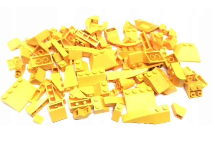 053. Lego 0,1kg żółte skosy dachówki mix 100 g 2 0e0112e0113e8f24c2c181859d0a421b