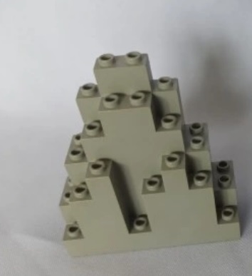 130aba. LEGO 6083 skała ściana panel szary old jasny 1 50498cd9e194c7a8fa9ac9cf186fd752