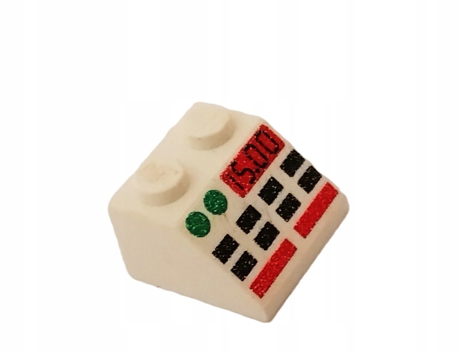 17D9. LEGO Legoland SPACE Police klocek z nadrukiem 3039p BIAŁY 1 4d4bcedbe772fa398bda45967bf1c2e1
