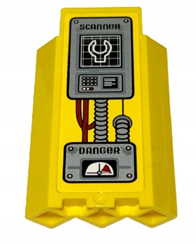 279a15. Lego panel ściana do zamku zamek 3x3x6 87421 - 1 szt żółty naklejka 1 bb0bc366ba75207ca3b62ef3dd784443