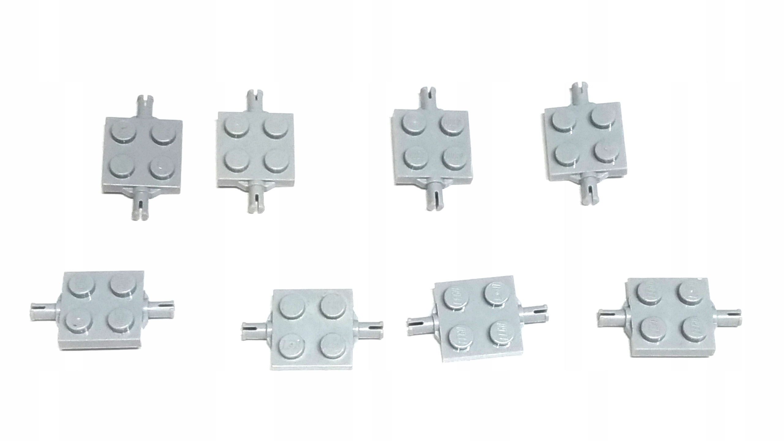 150d. Lego 4600 Płytka 2x2 z osią szare - 8 SZT 1 e30da02c9bffab093a16ab57e45513f0