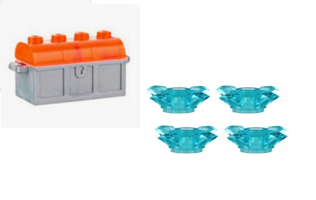 0100e6. Lego Pirat skrzynia diamenty kryształ Castle 4738 srebrna trans 1 099bc63089153f27bb1c3eb2e2424bd0