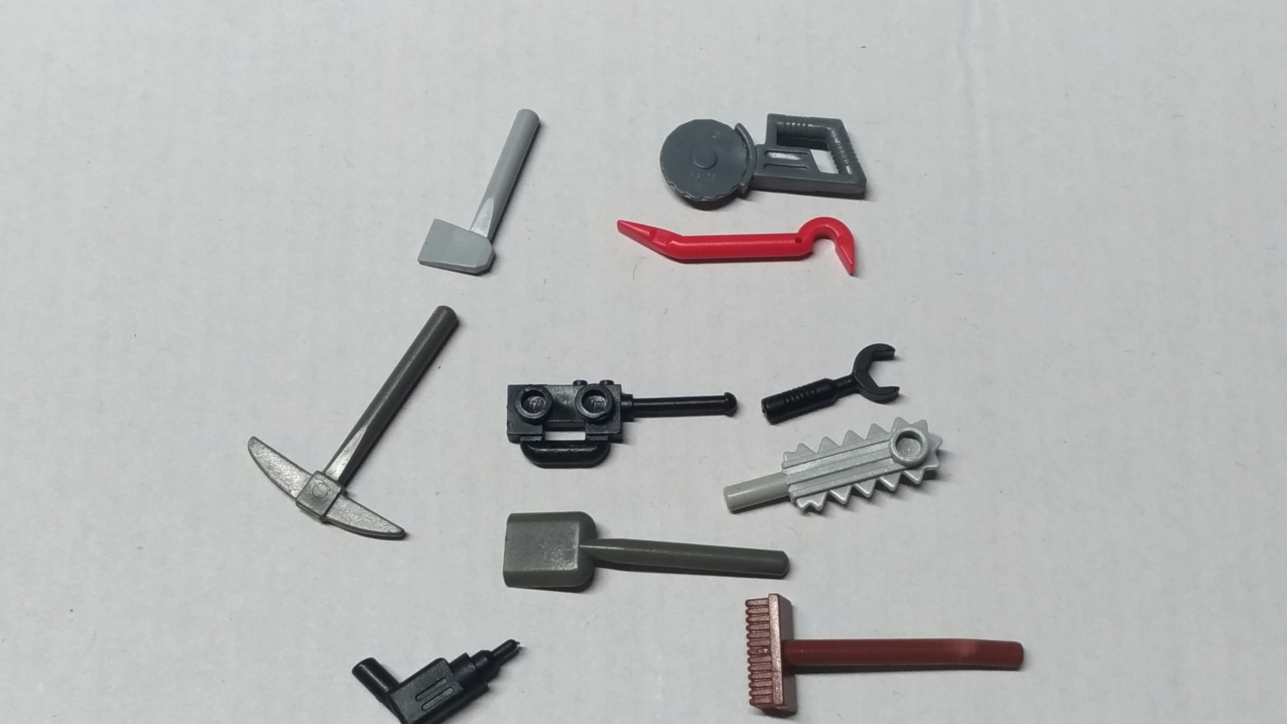 170n3. Lego zestaw 10 szt narzędzi mix 2 1816a2ceda75d8f6d26cc2ea7727d4c4