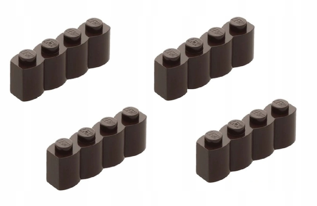 094p. LEGO 30137 palisada murek brązowy c.- 4sztuk 1 1852cfba277b5f54396caf4c98c43278