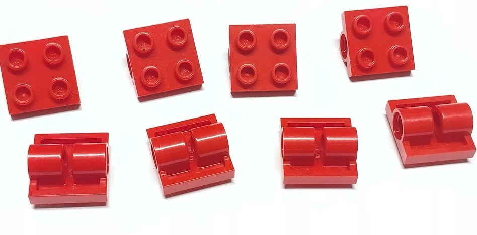 152k1. Lego Płytka 2x2 z otworem czerwona 8szt 2817 1 82a83b61139888c889ea712fdbda02bd