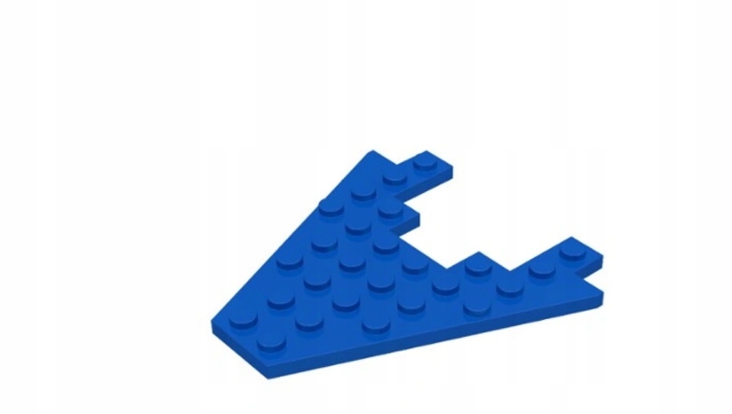 275e. Lego 6104 płytka 8x8 skrzydło niebieskie 1 8533f142582116c2ff1872b63f95f10e