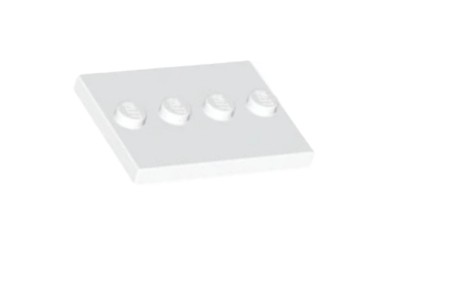 033XX2. LEGO Element 88646 Podstawka pod figurkę kolor biały 1 sztuka 1 39786981c7fe2be8df7ca88f72a82310