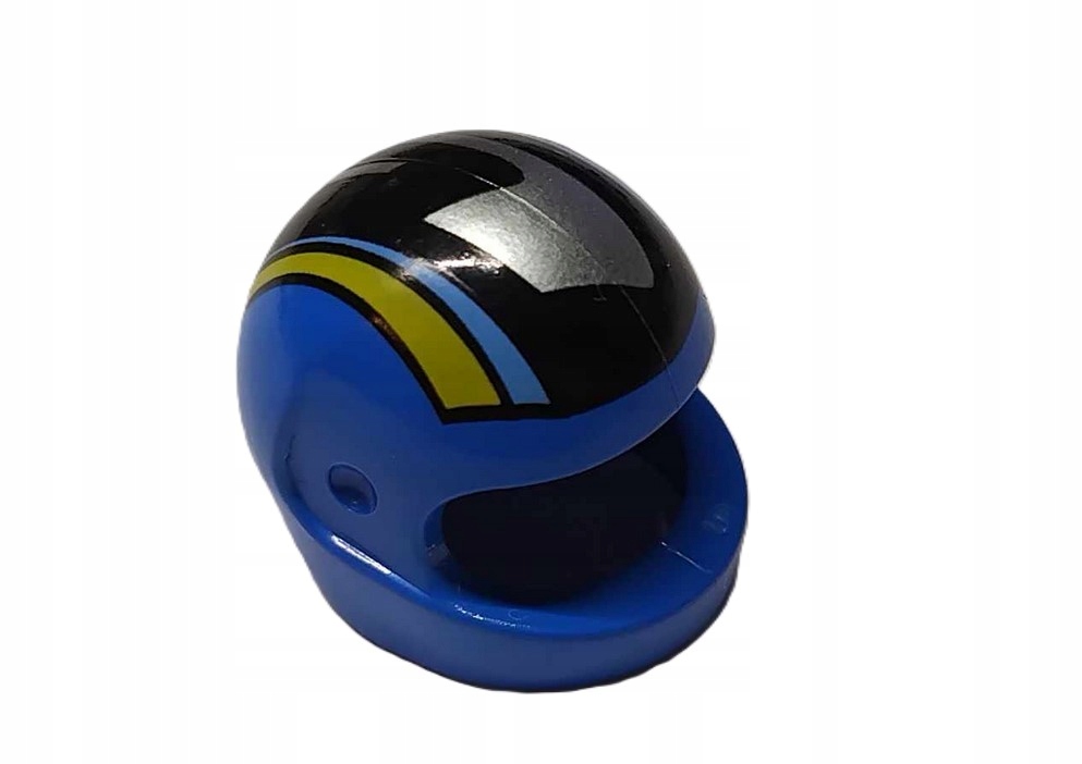 153G23. Lego kask motocyklowy 2446 niebieski nadruk 1 szt 1 5de4462b5b20d33b0bff0c9d262deba7