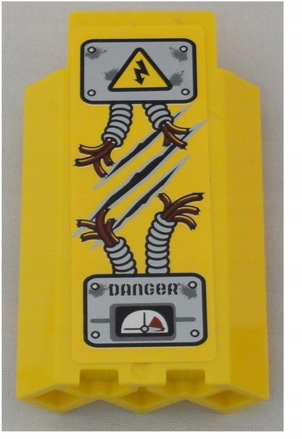 279a13. Lego panel ściana do zamku zamek 3x3x6 87421 - 1 szt żółty naklejka 1 7aeee02d77098384c87a65ac428f6c54
