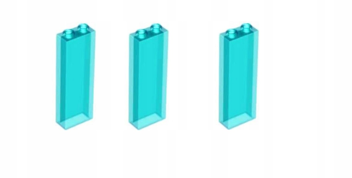 102o. LEGO 2454 panel ściana 1x2x5 trans 3szt 1 2b490200483ab17234dd255c181af87f