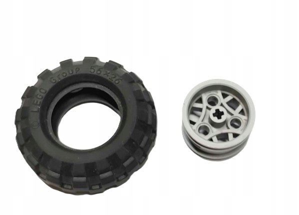 I3a. Lego Technic Koło (opona + felga) 56x26 44292 - szary 1 komplet 1 b17b09f824cb39c84576f20b4016091c