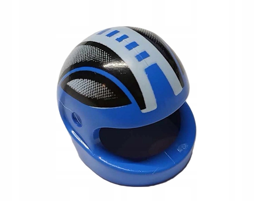 153G22. Lego kask motocyklowy 2446 niebieski nadruk 1 szt 1 d2f57ece036816ed987beaae200c1339