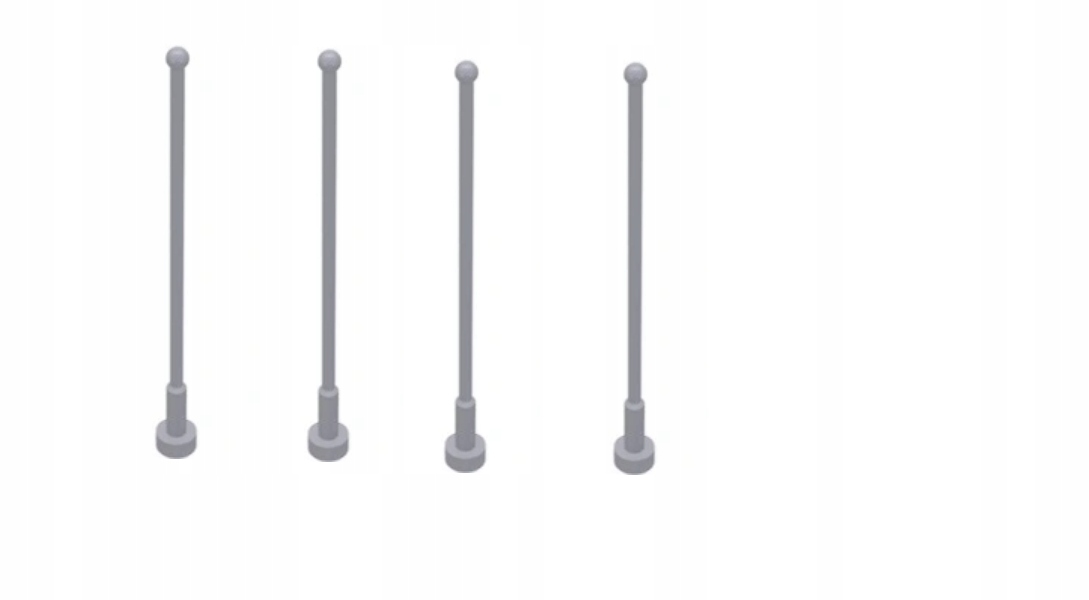 194g. Lego Antena 2569 szary jasny- 4 szt 1 bbc61a8ca2e9b8e57f30770595d7abfb