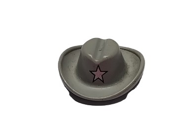 093B1. LEGO kapelusz hat na głowę czapka kowbojski 3629 Western szary old 1 0b14bd31c73cf201808b69006f075470