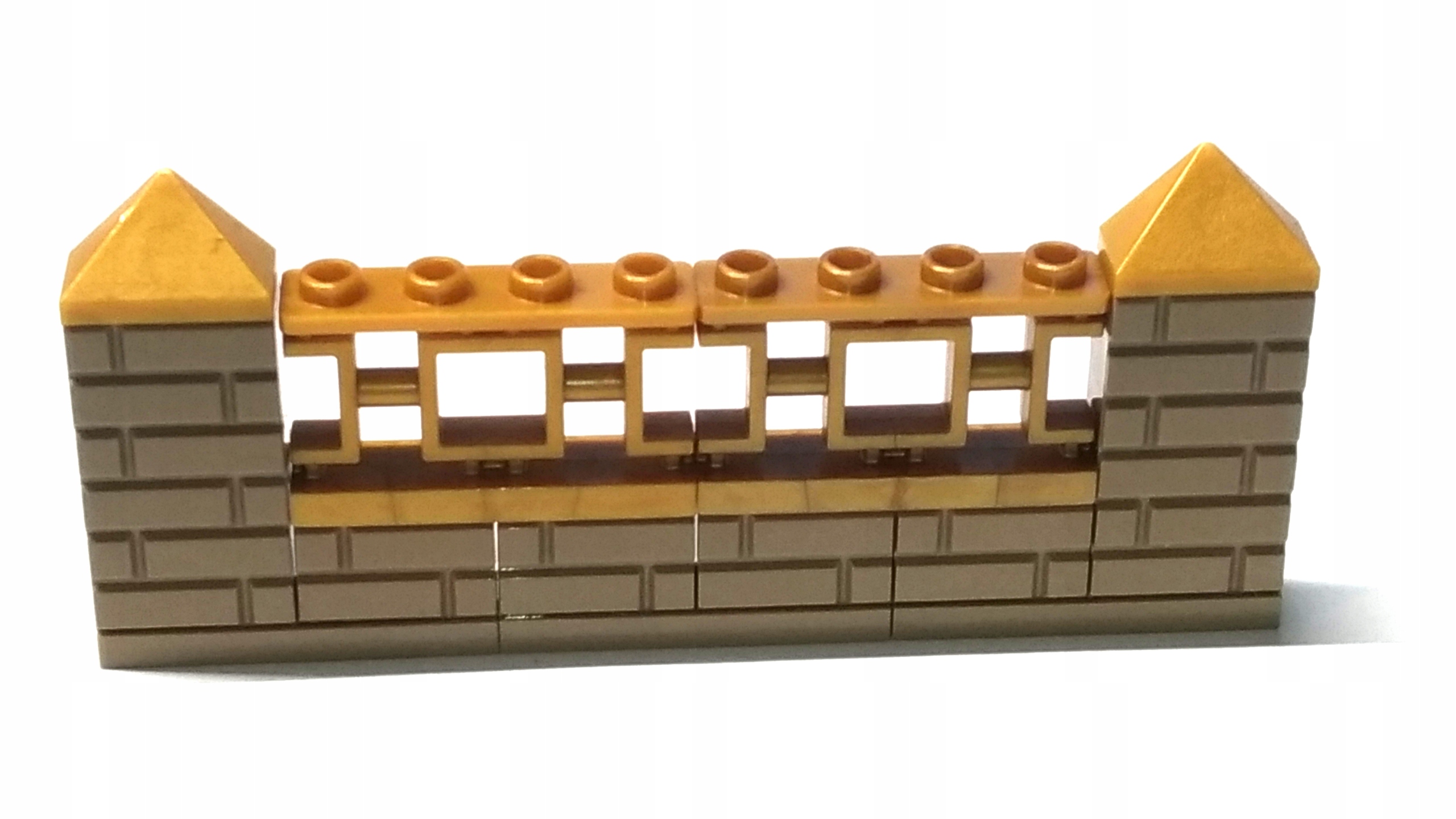 159x Lego płot ogrodzenie mur murek 1x12 złoty 1 3217b5f3d69396535251e9b9e8ebe838