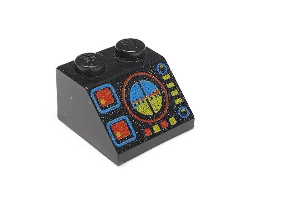 17E3. LEGO Legoland SPACE Police klocek z nadrukiem 3039p Czarny 1 8e64d8559bd999cf622a5067b09ab138