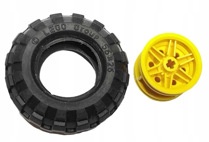 I5B Lego Technic Koło (opona + felga) 56x26 56145 żółta 1 komplet 1 aa01184021845aa8054ed2a05246237c