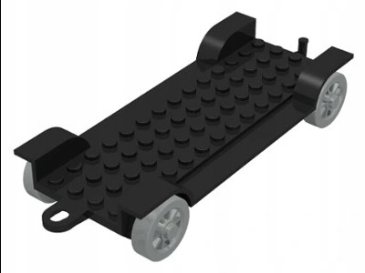 277b. Lego Fabuland podwozie 14x6 czarne x612 1 76d52b23242da0983ea4055e9a93c36b