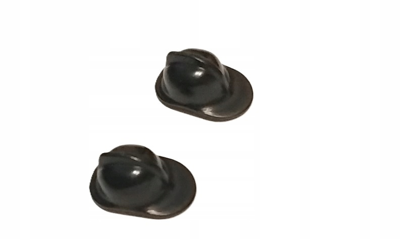 093E4. LEGO kapelusz hat na głowę kask hełm strażacki 3834 czarny 2szt 1 075adbf45a76d48ea503c03797c98a8f