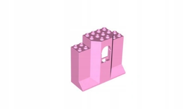278d. Lego panel do zamku Ściana 3x8x6 okno 48490 4286773 BPink 1 3199bffaf9e736b140eff57e2c8478af