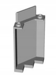 279a9. Lego panel ściana do zamku zamek panel 3x3x6 87421 - 1 szt szary new 1 3cf86b2291150a50d69a41ba20d2b4ba
