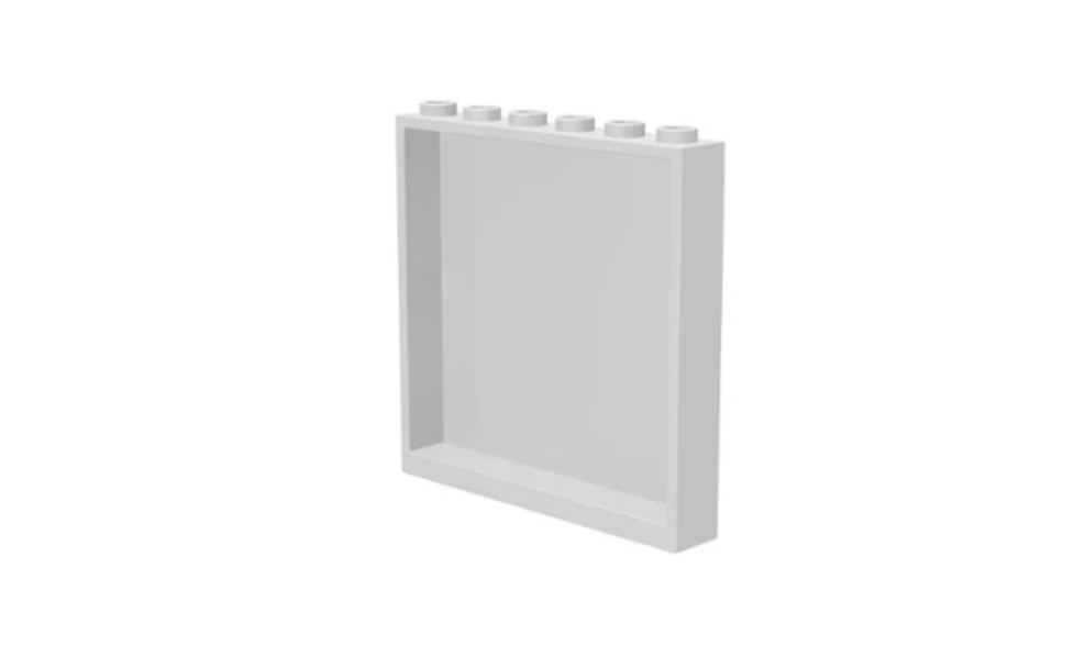 101j. LEGO 59349 1x6x5 Panel szary jasny 1 4450f9fb407fc6020a3c54462152068c