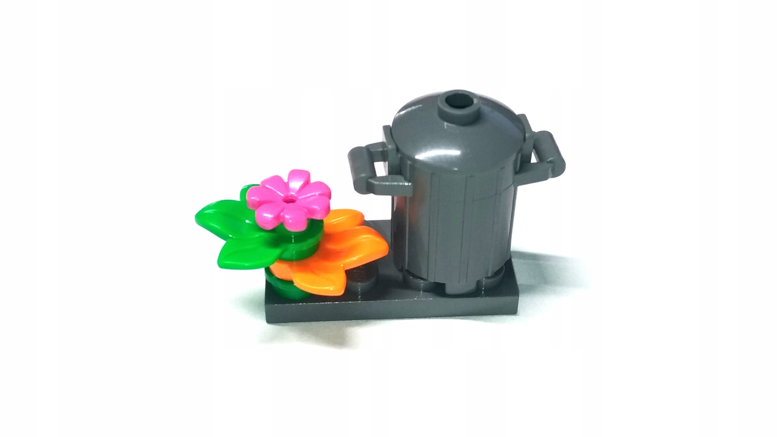 159a Lego kosz na śmieci roślina roślinka szary c. 1 ff3def02d8390f888b05a28586c323eb