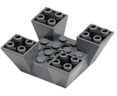 279e3. Lego castle mur 30373 4143349 skos 6x6x2 szary ciemny - 1 szt 1 904e45aeddf874cfe981aca702f0b7a5