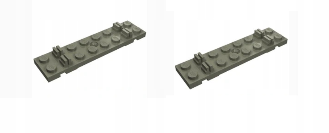 B16. Lego 4166 podkład pod szyny old grey - 2 sztuki do torów tor 1 429599bcec1a21ffa63ee17e5fcc1b30