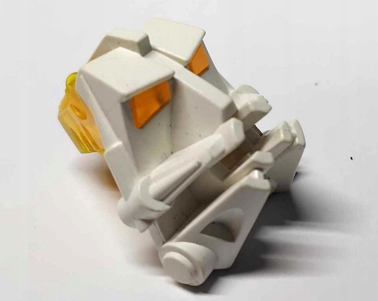 595y6 LEGO Bionicle maska głowa 32553 biała z trans pomarańczowym 1 f1c4cdbcd5b161832e98df3e89576e34
